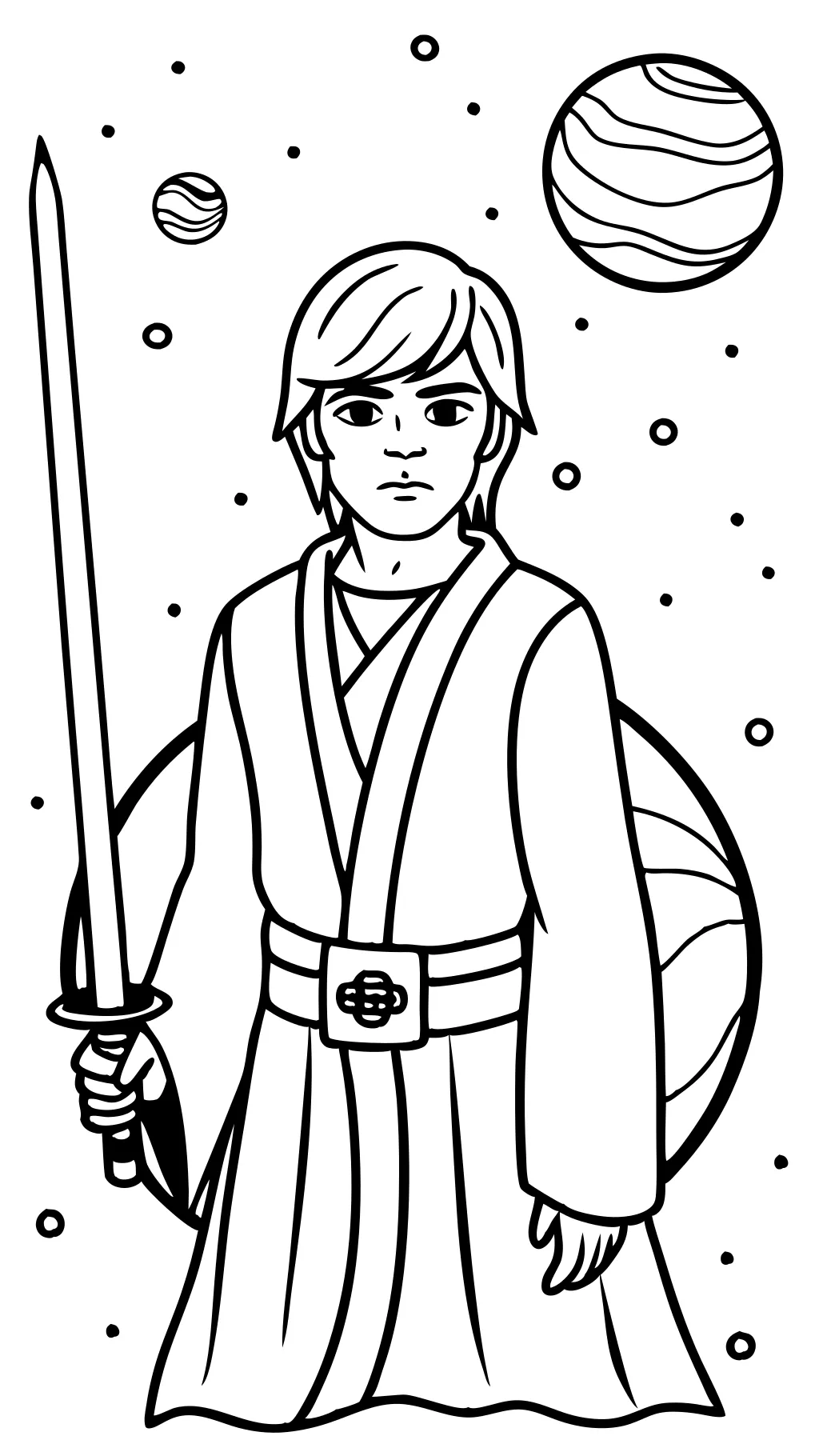 coloriages Luke Skywalker